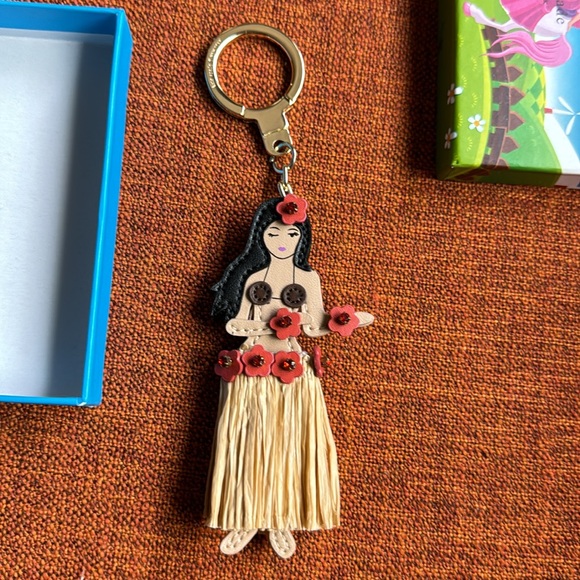 Kate ♠️ Spade Hula Girl Keychain Retired - Picture 2 of 5